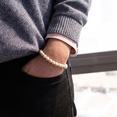 Damarlı Akik Doğal Taş Erkek Bileklik EBLK-473