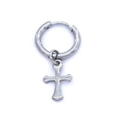 Erkek Çelik Küpe Haç ModelUNK-479