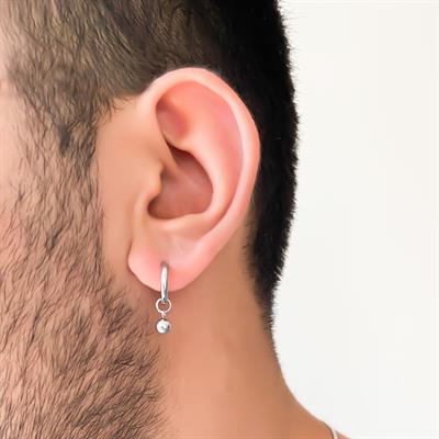 Erkek Çelik Küpe Küre Model UNK-480