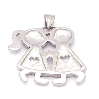 FerizZ 316L Çelik Çift Kolye Ucu TGR-550