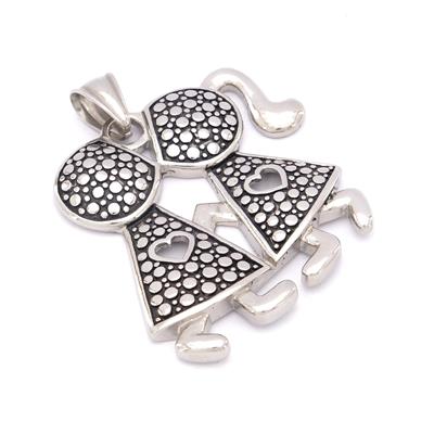 FerizZ 316L Çelik Çift Kolye Ucu TGR-550