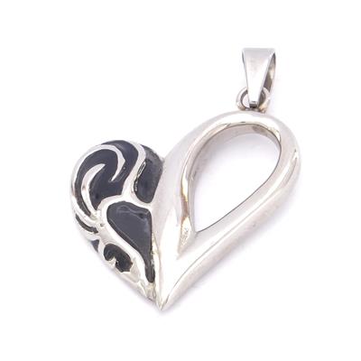 FerizZ 316L Çelik Kalp Şeklinde Kolye Ucu TGR-568