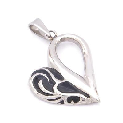 FerizZ 316L Çelik Kalp Şeklinde Kolye Ucu TGR-568