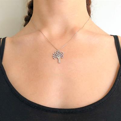 Hayat Ağacı Kadın Gümüş Kolye GK-200