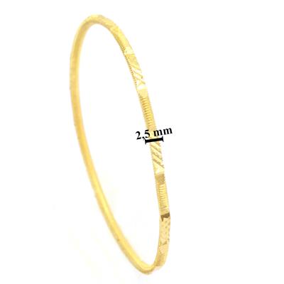 İmitasyon Ajda Bilezik Desenli Model Altın Kaplama  - 6 Adet BSET-123