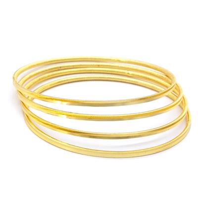 İmitasyon Ajda Bilezik Düz Model Altın Kaplama - 4 adet BSET-117