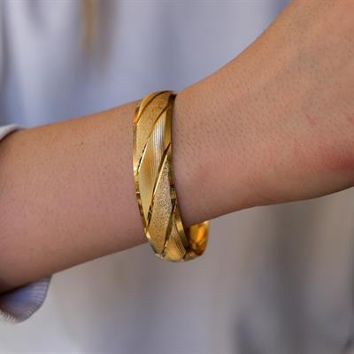 İmitasyon Altın Kaplama Bilezik 15mm Kalınlıkta BLZ-3019