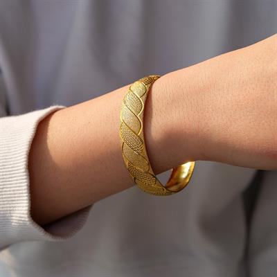 İmitasyon Altın Kaplama Bilezik 15mm Kalınlık BLZ-1169