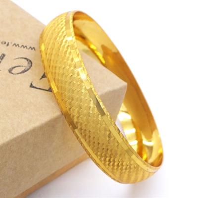 İmitasyon Bilezik Altın Kaplama 1.5 cm Noktalı Model BLZ-3087