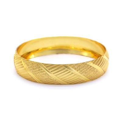 İmitasyon Bilezik Altın Kaplama 1.5 cm Yan Çizgili Model BLZ-3085