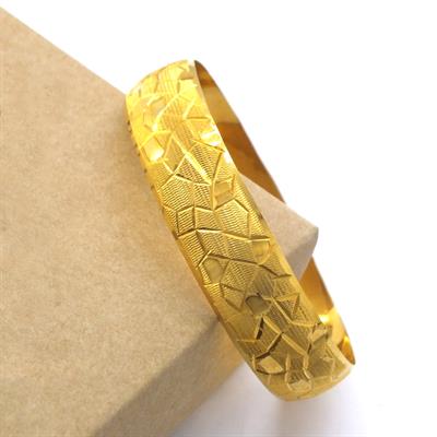 İmitasyon Bilezik Altın Kaplama 15mm Cam Kırığı Model BLZ-3062