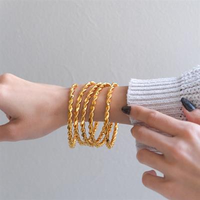 İmitasyon Burma Bilezik 2li Model 6.5 mm - 5 Adet BSET-106