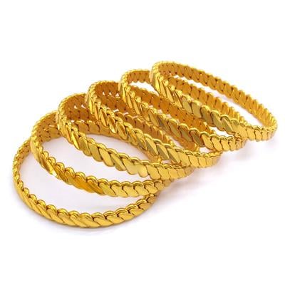 İmitasyon Burma Bilezik 3lü Model 8.5mm - 6 Adet BSET-127