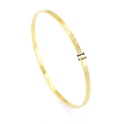 İmitasyon Kibrit Çöpü Altın Kaplama Bilezik Çelik - 4 Adet BSET-113