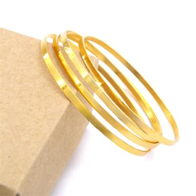 İmitasyon Kibrit Çöpü Altın Kaplama Bilezik Çelik - 4 Adet BSET-113