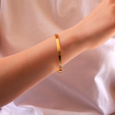 İmitasyon Kibrit Çöpü Altın Kaplama Bilezik  BLZ-3028