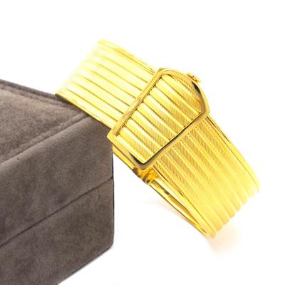 İmitasyon Trabzon Hasırı Altın Kaplama Düz Trabzon Kelepçe BLZ-379