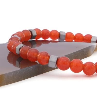 Kahve Akik Doğal Taş Erkek Bileklik  EBLK-256