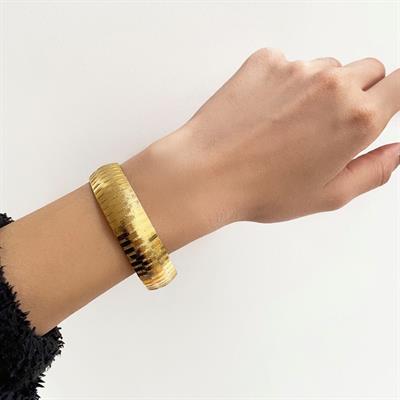 Merdiven Desenli İmitasyon Bilezik 1.5 cm Kalınlık BLZ-3030