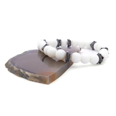 Selenit Doğal Taş Erkek Bileklik EBLK-482