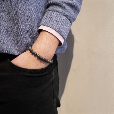 Serpantin Doğal Taş Erkek Bileklik EBLK-471