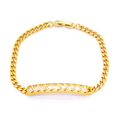 Su Yolu Bileklik Altın Kaplama Zincir Model BLK-737