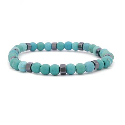 Turkuaz Doğal Taş Erkek Bileklik EBLK-498