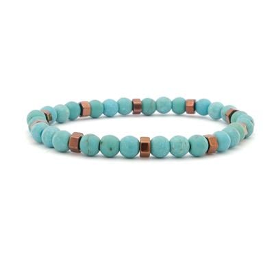 Turkuaz Firuze Doğal Taş Erkek Bileklik EBLK-370