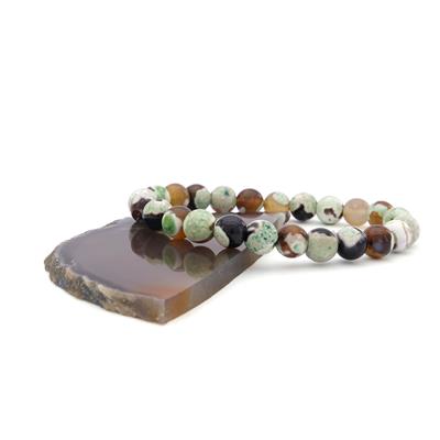 Yeşil Akik Doğal Taş Erkek Bileklik EBLK-503