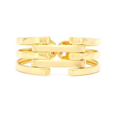 Altın Kaplama 2 Sırda Kaburga Kelepçe KB-127