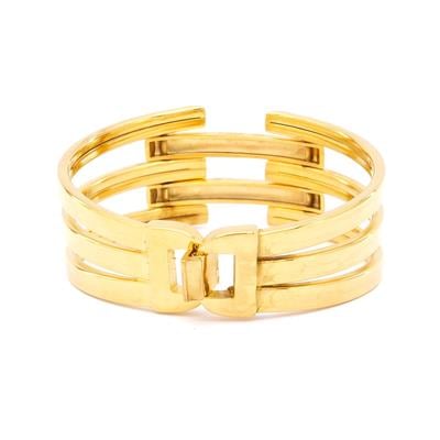 Altın Kaplama 2 Sırda Kaburga Kelepçe KB-127