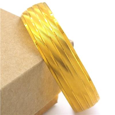 Altın Kaplama 4 Sıra Çizgili 1.5 cm İmitasyon Bilezik 