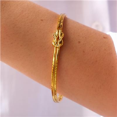 Altın Kaplama Aşk Düğüm Ajda İmitasyon Bilezik