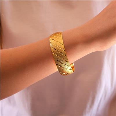 Altın Kaplama Baklava Yıldız  Model Bilezik 2 cm BLZ-3037