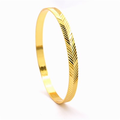 Altın Kaplama Başak Model 6 mm Kibrit Çöpü Bilezik BLZ-3146