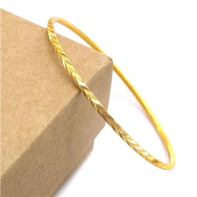 Altın Kaplama Başak Model  İmitasyon Ajda Bilezik 