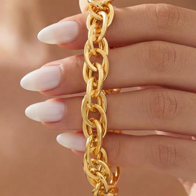 Altın Kaplama Çelik Samanyolu Bileklik BLK-1145