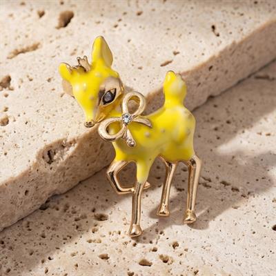 Altın Kaplama Ceylan Model Broş BR-102