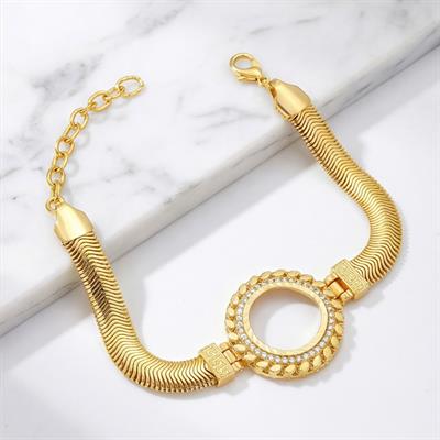 Altın Kaplama Çeyrek Çerçeve Bileklik BLK-1130