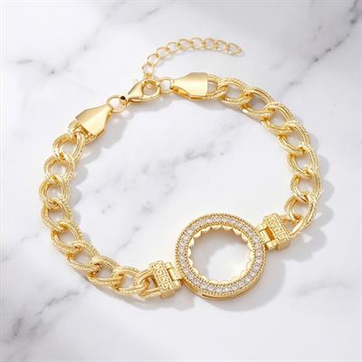 Altın Kaplama Çeyrek Çerçeve Bileklik BLK-1134