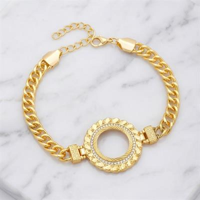 Altın Kaplama Çeyrek Çerçeve Bileklik BLK-1131