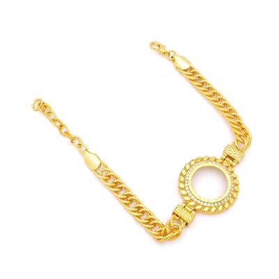 Altın Kaplama Çeyrek Çerçeveli İmitasyon Bileklik