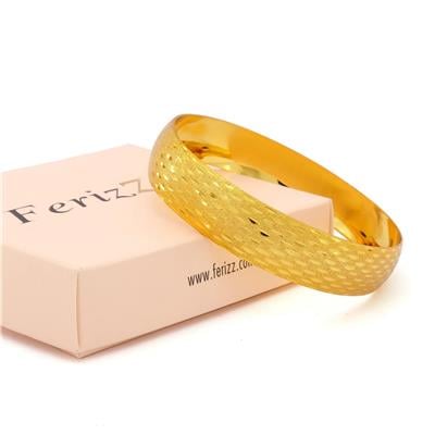 Altın Kaplama Desenli İmitasyon Bilezik-BLZ-3109