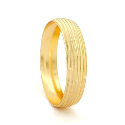 Altın Kaplama Dik Çizgili 1.5 cm Bilezik BLZ-3076