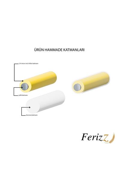 Dorika Bileklik Altın Kaplama Mavi Tşalı Kare Model 