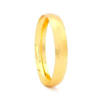Altın Kaplama Düz Desensiz 1 cm Bilezik BLZ-3074