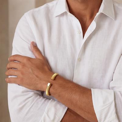 Altın Kaplama Erkek Kelepçe Bileklik EBLK-416