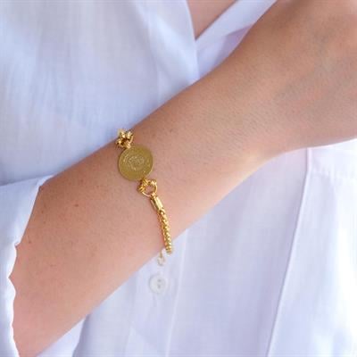 Altın Kaplama İmitasyon Çeyrekli Bileklik BLK-1228