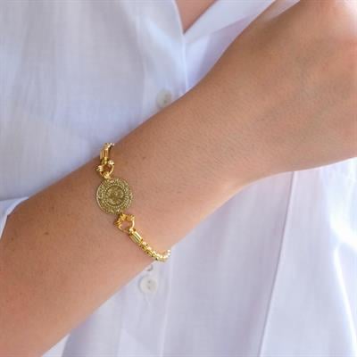 Altın Kaplama İmitasyon Çeyrekli Bileklik BLK-1230