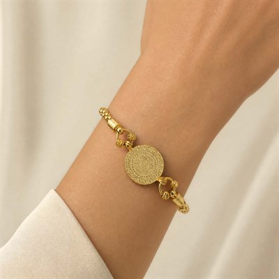 Altın Kaplama İmitasyon Çeyrekli Bileklik BLK-1230